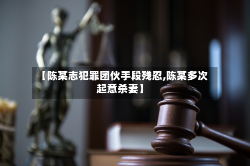 【陈某志犯罪团伙手段残忍,陈某多次起意杀妻】