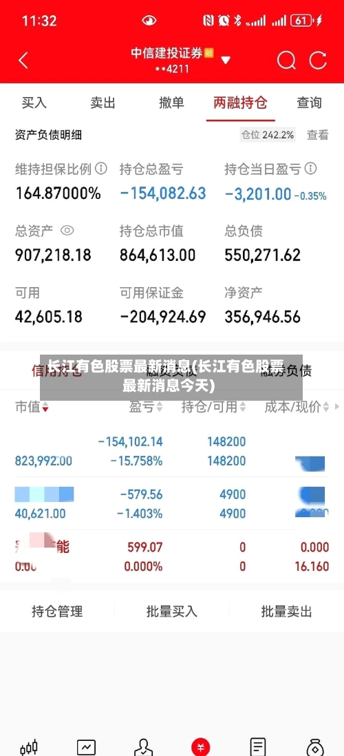 长江有色股票最新消息(长江有色股票最新消息今天)-第2张图片