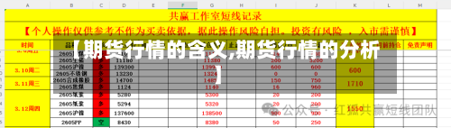【期货行情的含义,期货行情的分析】-第2张图片