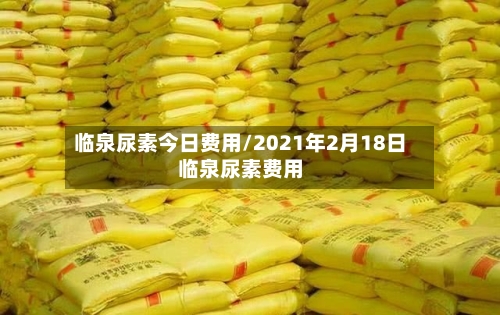 临泉尿素今日费用/2021年2月18日临泉尿素费用-第2张图片