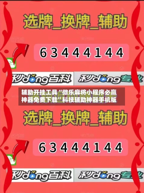 辅助开挂工具“微乐麻将小程序必赢神器免费下载”科技辅助神器手机版-第3张图片