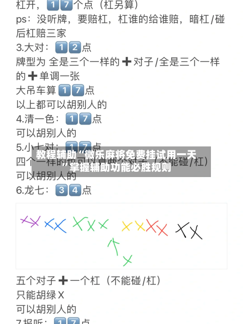 教程辅助“微乐麻将免费挂试用一天”掌握辅助功能必胜规则-第2张图片