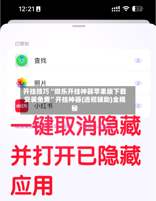 开挂技巧“微乐开挂神器苹果版下载安装免费”开挂神器{透视辅助}全揭秘-第3张图片