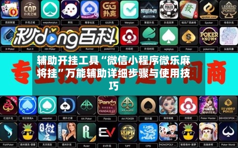 辅助开挂工具“微信小程序微乐麻将挂”万能辅助详细步骤与使用技巧-第3张图片