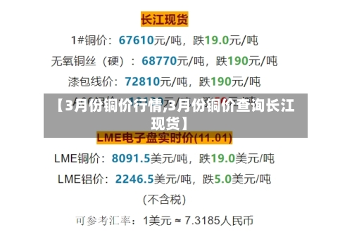 【3月份铜价行情,3月份铜价查询长江现货】