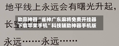 助赢神器“雀神广东麻将免费开挂器下载苹果手机	”科技辅助神器手机版-第2张图片