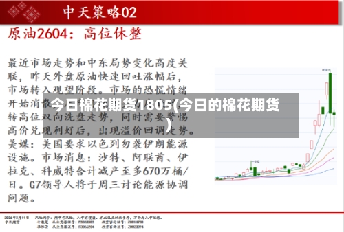 今日棉花期货1805(今日的棉花期货)-第2张图片