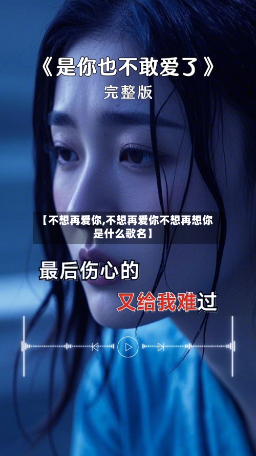 【不想再爱你,不想再爱你不想再想你是什么歌名】-第2张图片