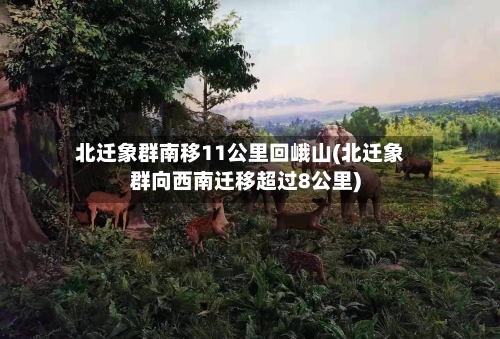 北迁象群南移11公里回峨山(北迁象群向西南迁移超过8公里)
