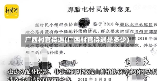 广西村官待遇(广西村官待遇是多少)-第2张图片