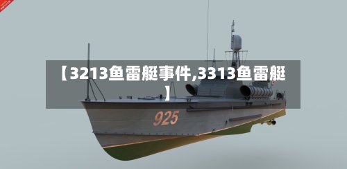 【3213鱼雷艇事件,3313鱼雷艇】