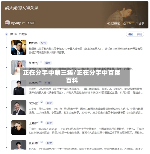 正在分手中第三集/正在分手中百度百科