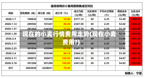 现在的小麦行情费用走势(现在小麦费用?)-第2张图片