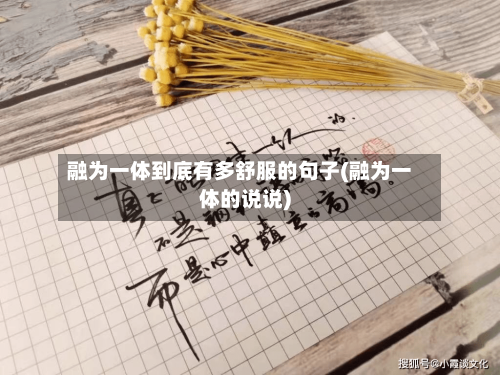 融为一体到底有多舒服的句子(融为一体的说说)