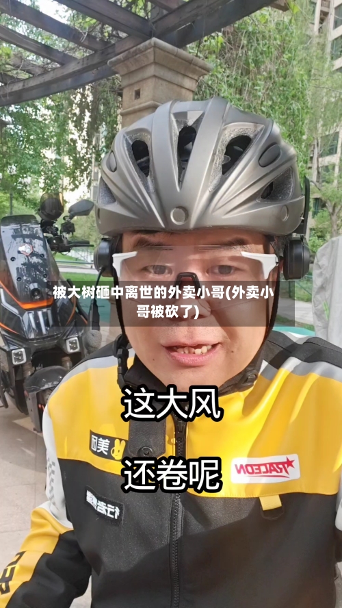 被大树砸中离世的外卖小哥(外卖小哥被砍了)