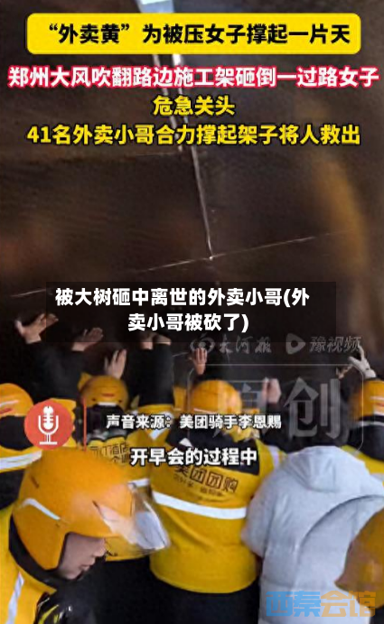 被大树砸中离世的外卖小哥(外卖小哥被砍了)-第3张图片