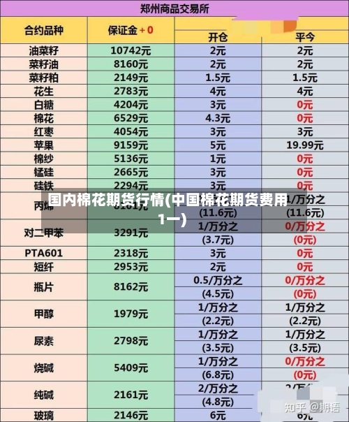 国内棉花期货行情(中国棉花期货费用1一)-第3张图片